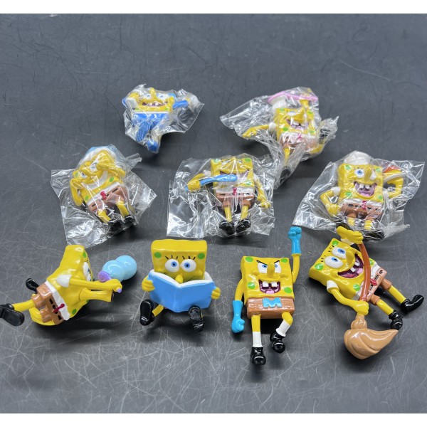 BOB ESPONJA MUÑECOS GOMA COLECCIONABLE X9